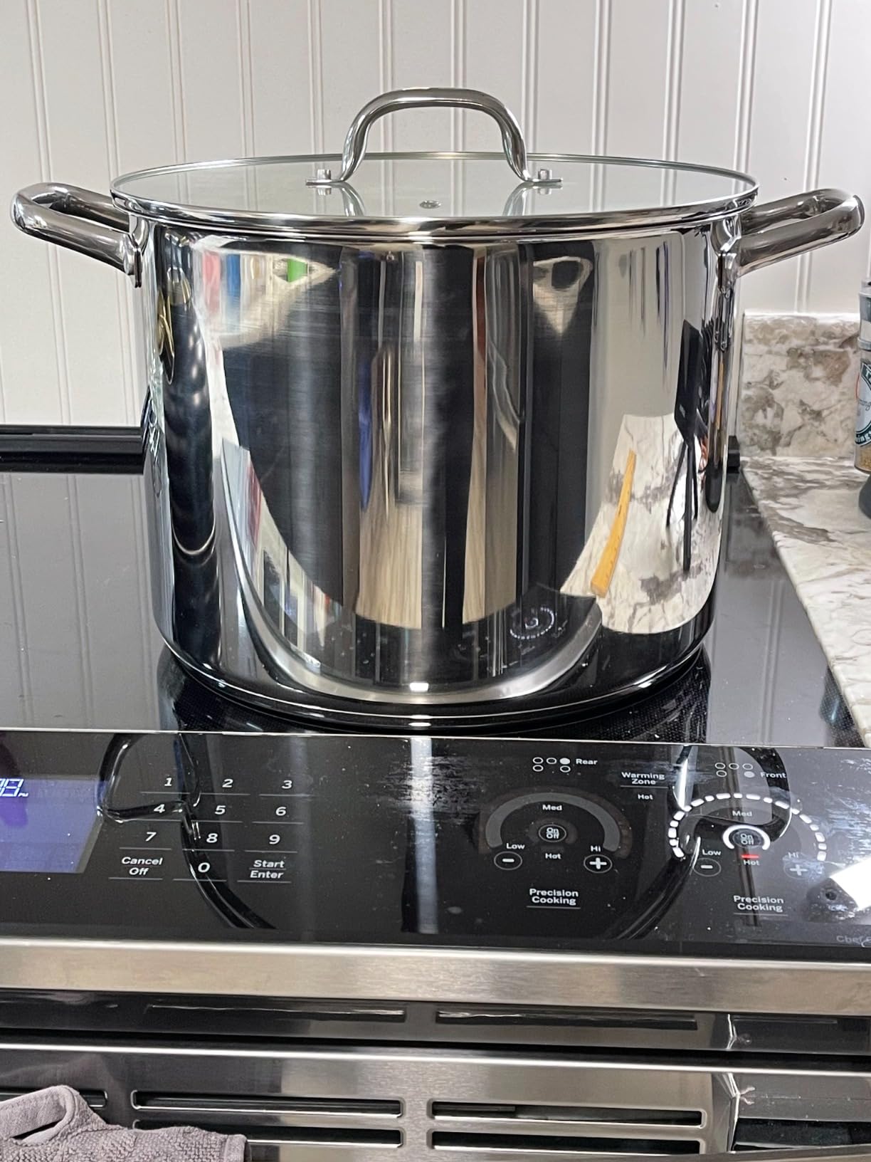 E-far 20 Qt Large Stock Canning Pot, Stainless Steel Stockpot with Lid customer photo 2