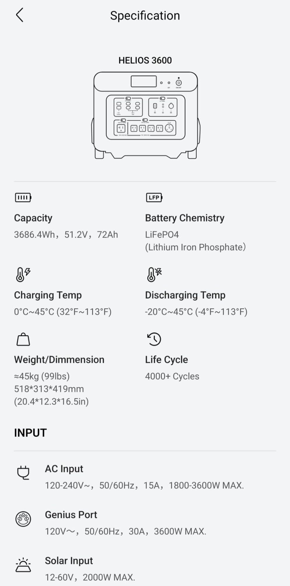 GROWATT HELIOS 3600 Portable Power Station with 400W Solar Panel customer photo 1