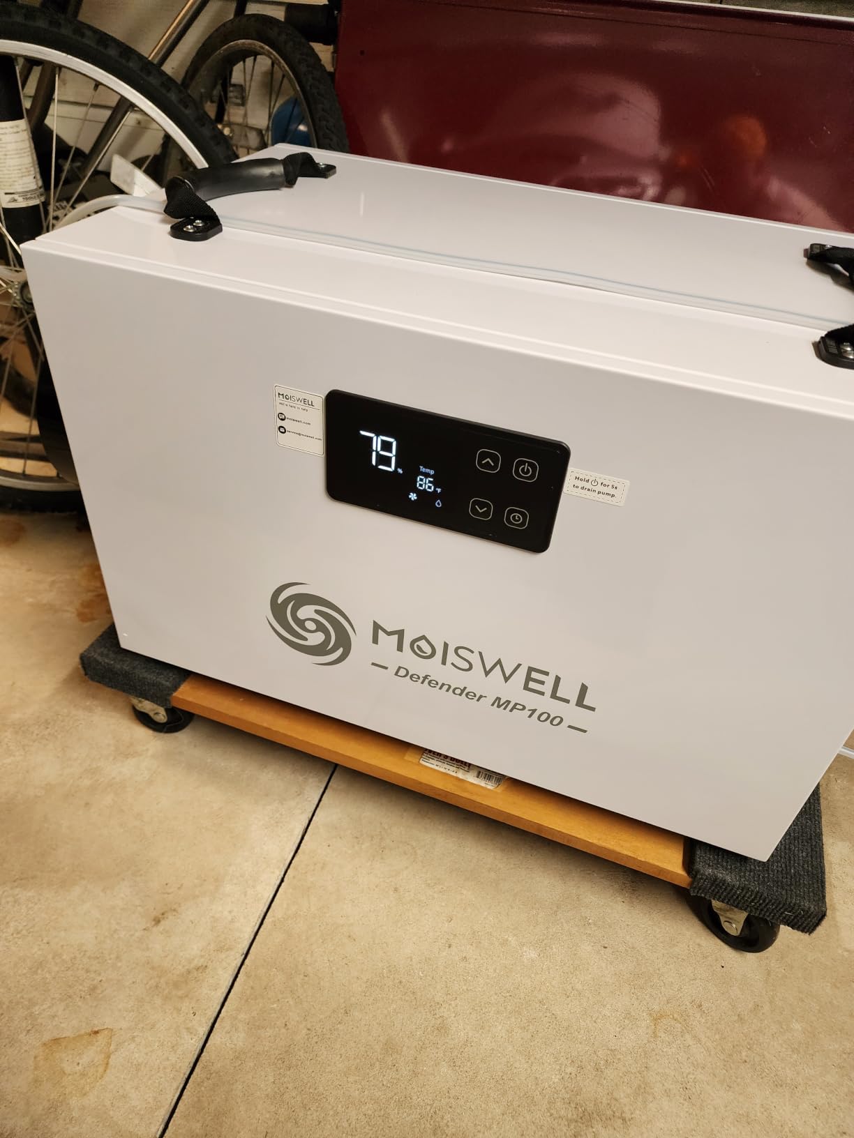 235 Pints Commercial Dehumidifier with Pump for Crawl Space | Auto Defrost | Basement Dehumidifier with Drain Hose, Water Damage Restoration Unit Ideal for large Industrial and Job Sites | Timer customer photo 2
