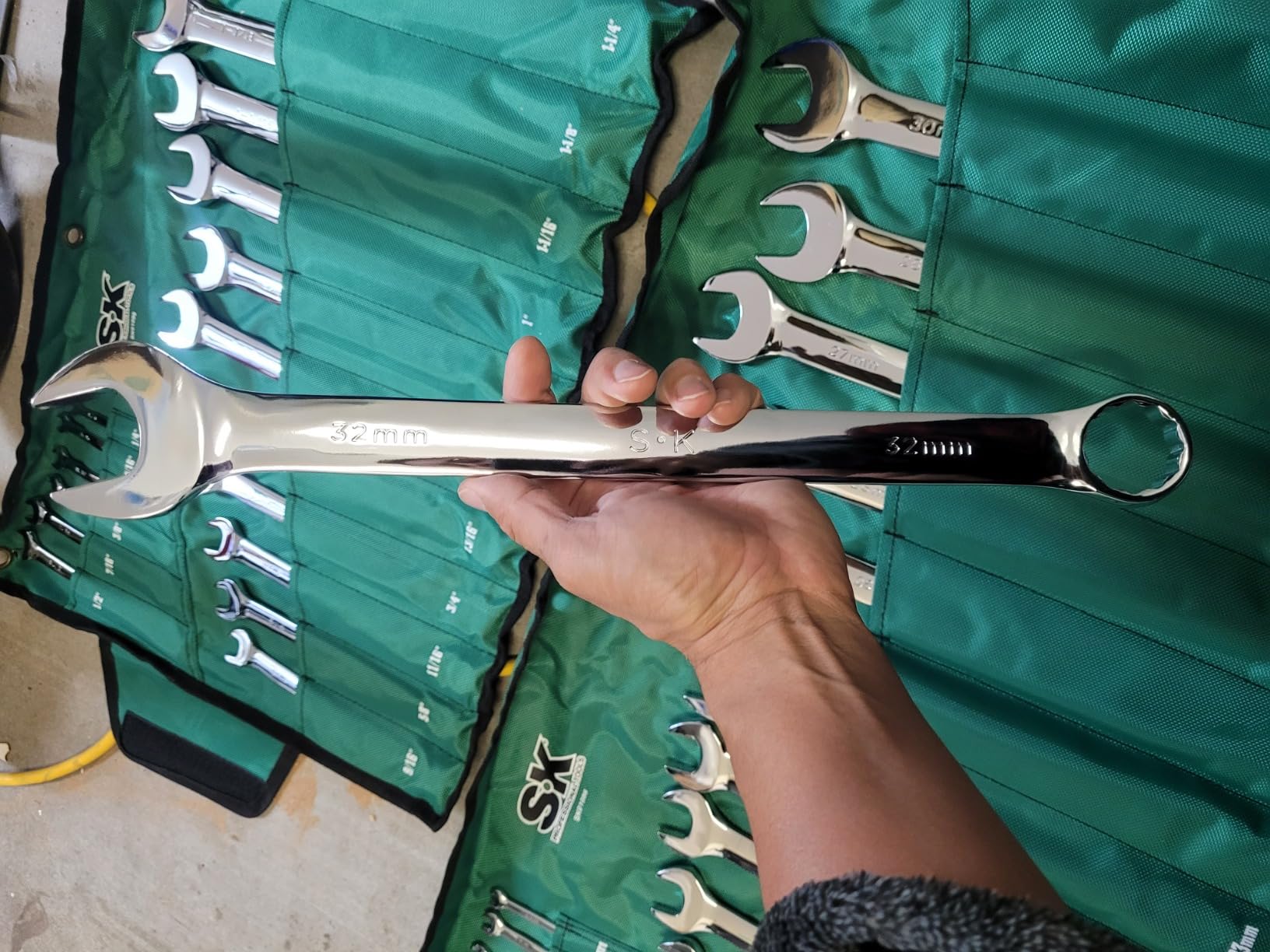 SK Combination Wrench Set, Metric 6 to 32mm, SAE 1/4
