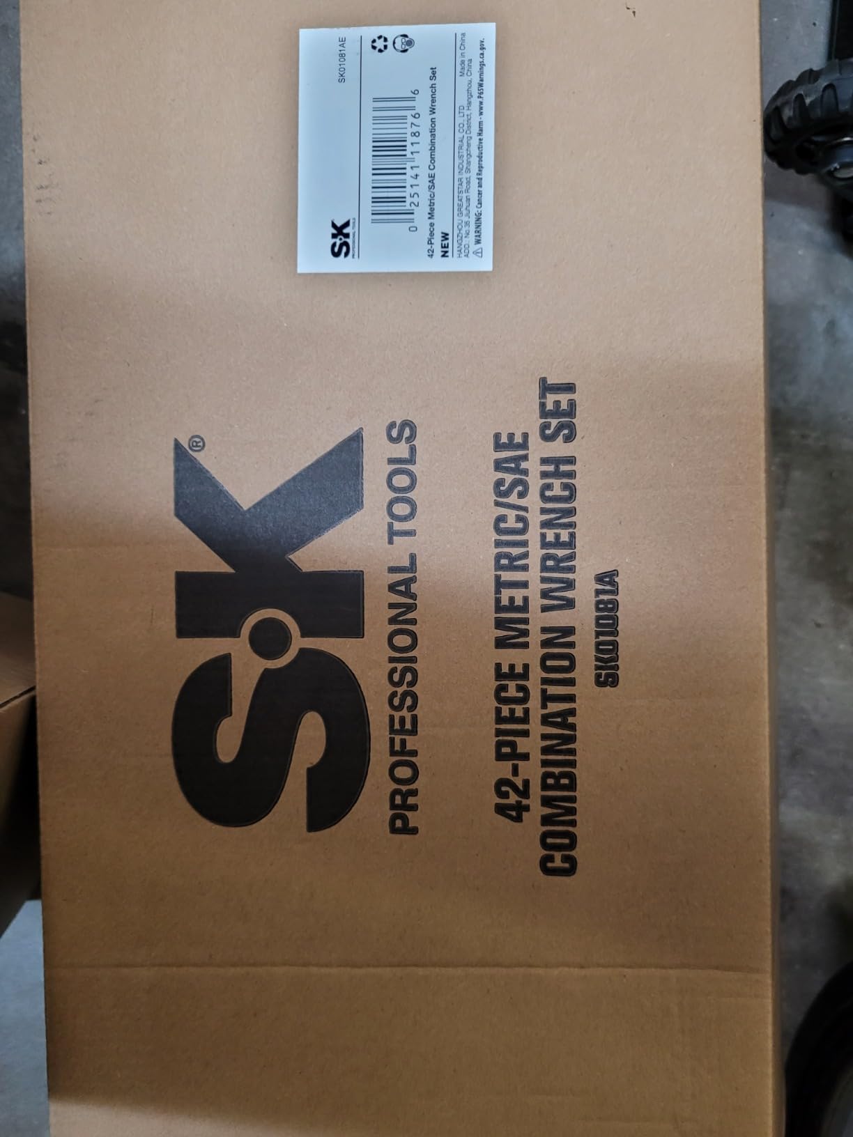 SK Combination Wrench Set, Metric 6 to 32mm, SAE 1/4
