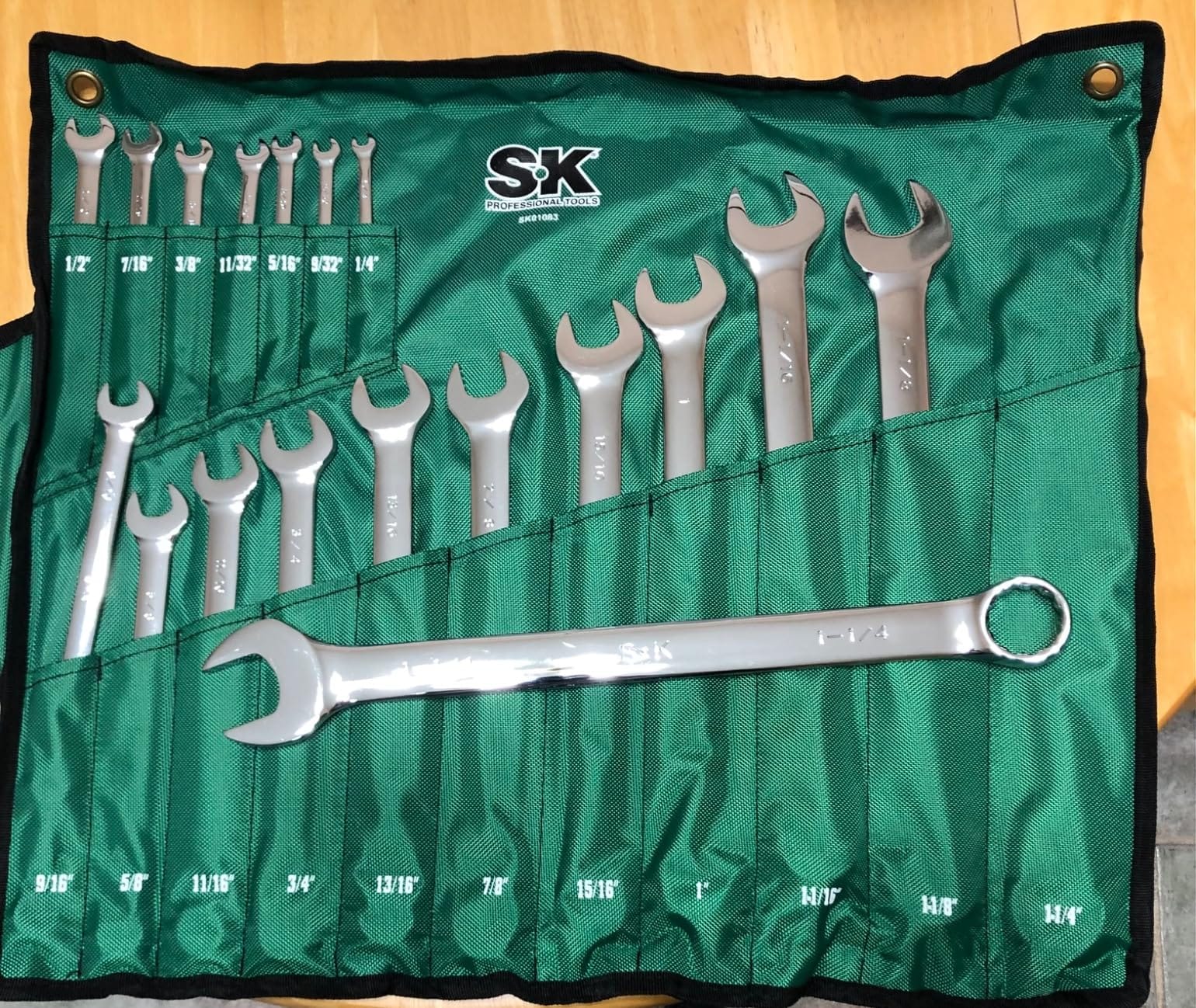 SK Combination Wrench Set, SAE 1/4