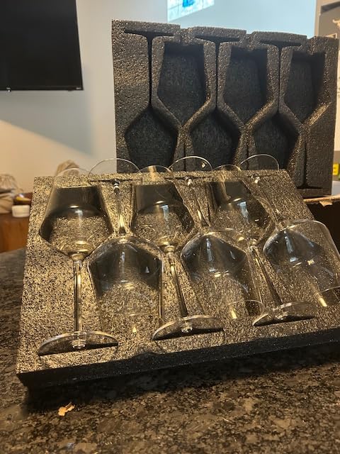 OJA Wine Glasses Set, Crystal White Hand Blown Wine Glass, Set of 4, 15 oz - Thin Rim, Long Stem, Perfect for Red or White, Daily Use customer photo 2