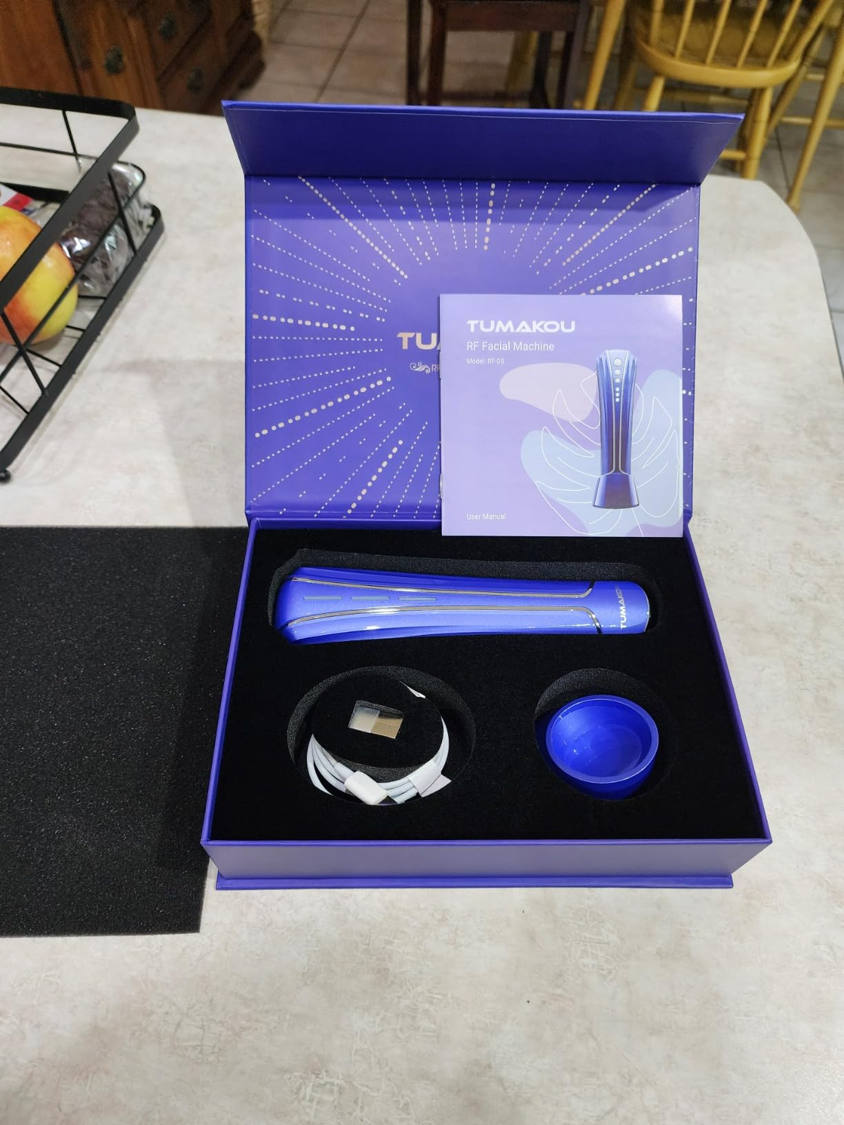 RF Radio Frequency Facial Device - LED Red Light Therapy Device for Face Skin Care Home Use customer photo 2