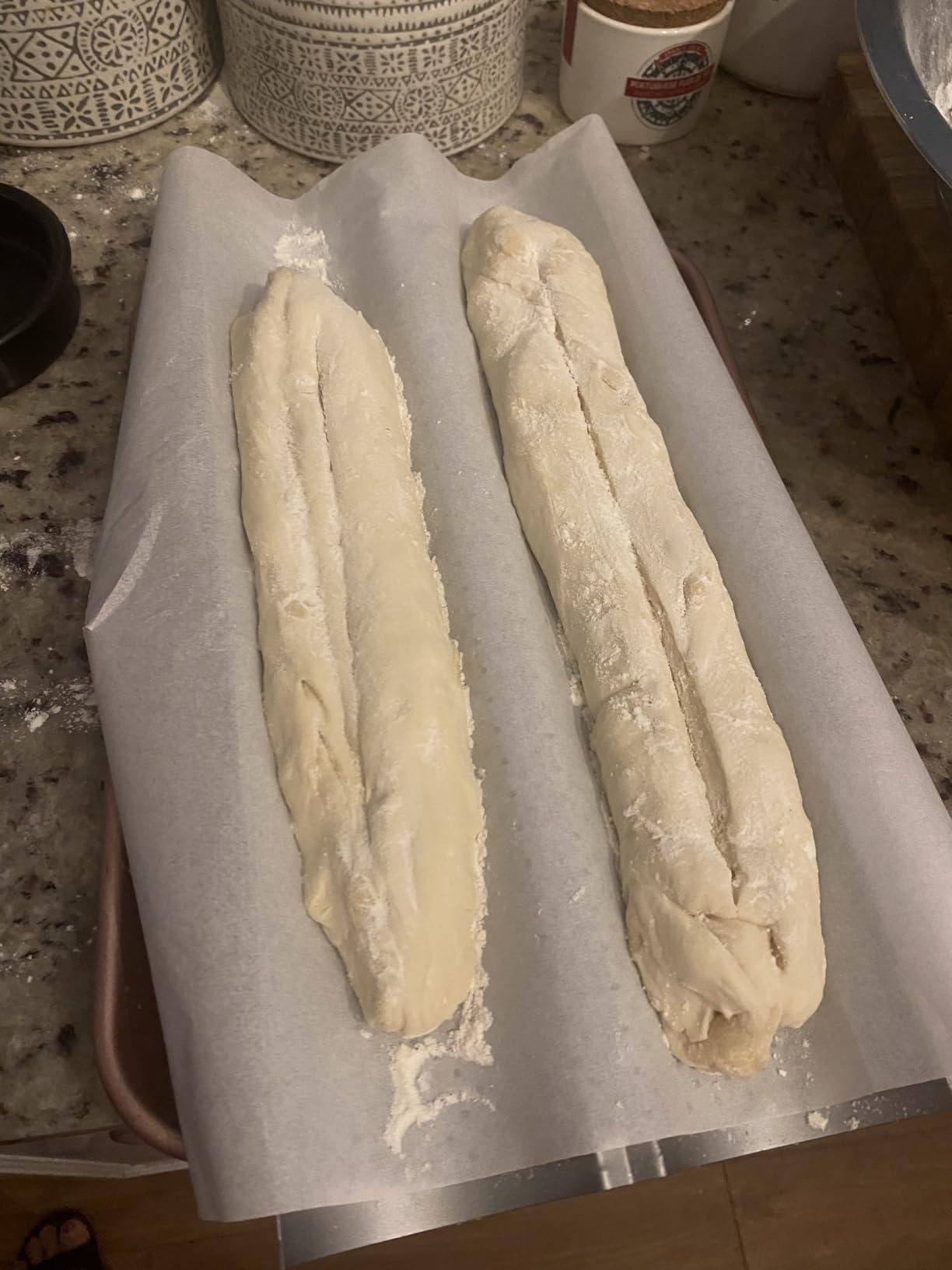 Yupjlia Baguette Bread Pan, Nonstick Perforated French Bread Baking Pan, 2 Loaves Italian Bread Loaf Pan, Baguette Bakery Tray for Sourdough, Sub Hoagie Roll customer photo 1