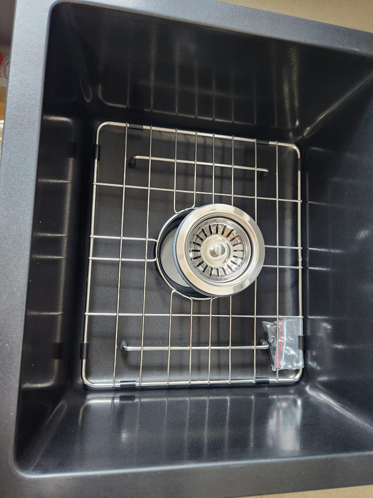 Lordear 18 Inch Black Undermount Bar Sink Granite Composite Quartz Single Bowl RV Camper Outdoor Under Counter Kitchen Sinks Basin customer photo 2