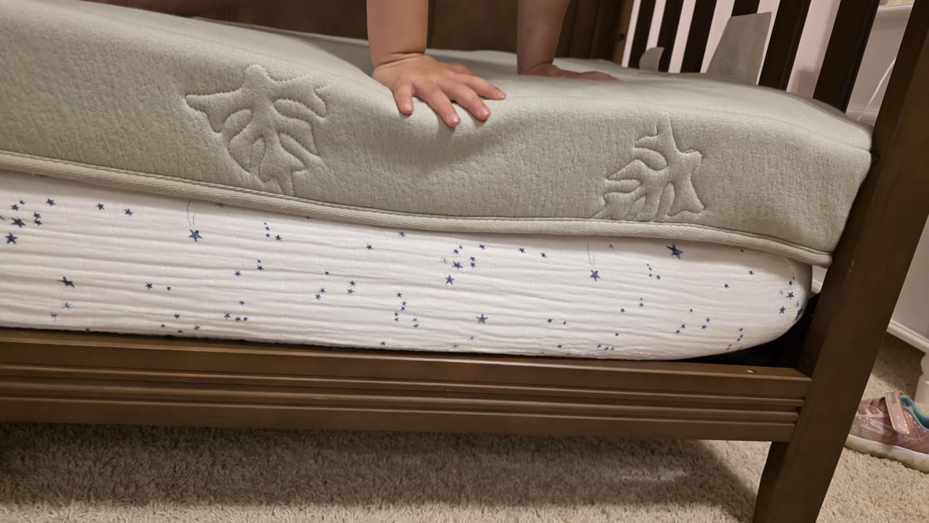 KATU 100% Organic Latex+Coconut 2-Stage Crib Mattress for Infant/Newborn/Toddler Safe Non-Toxic Hypoallergenic Breathable GOTS GOLS w customer photo 2