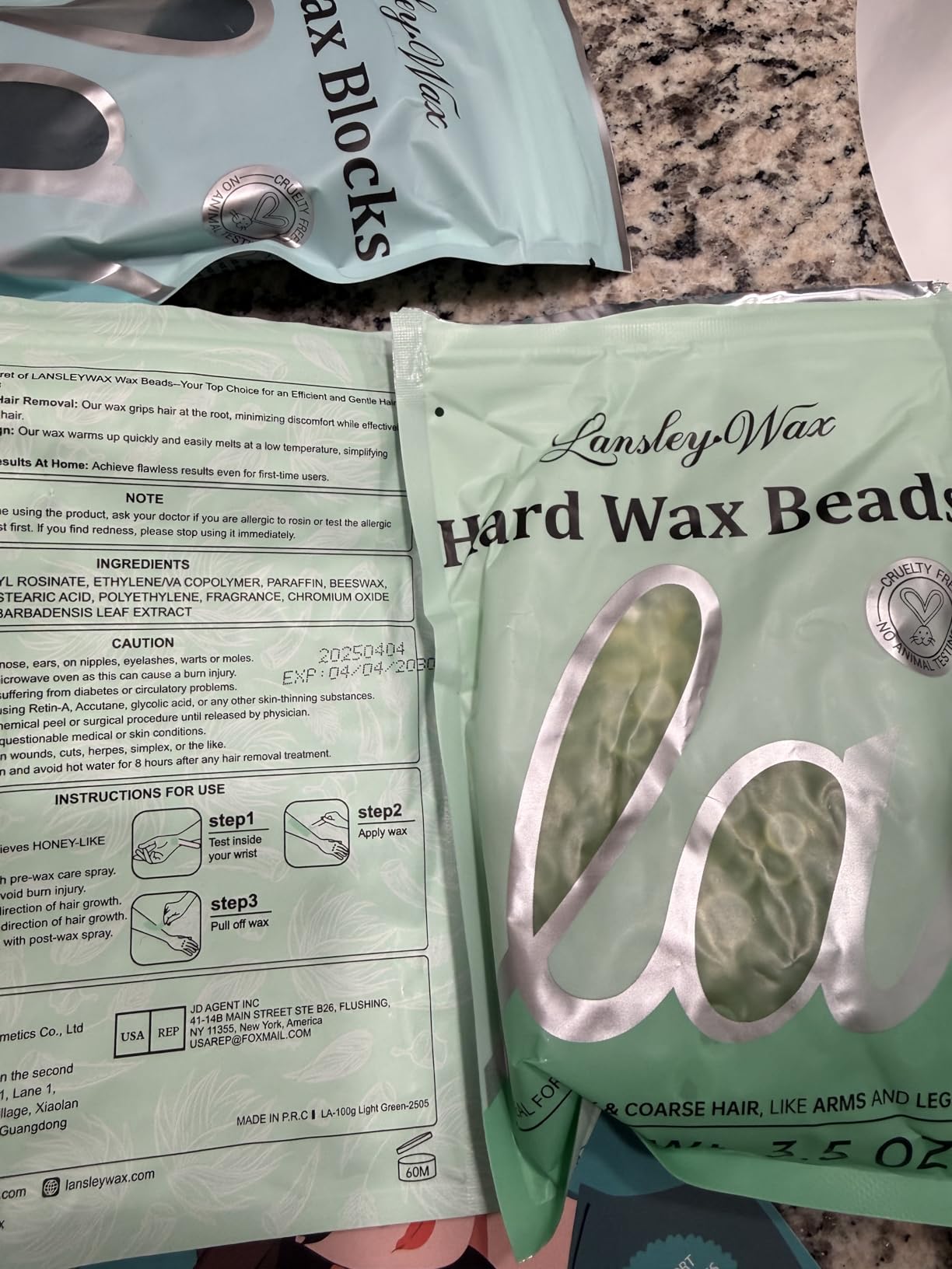LANSLEYWAX Digital Waxing Kit for Women Men, Blue Green Wax Pot Warmer | Silicone Pot, Hard Wax Kit, Wax Machine for Sensitive Skin Hair Removal, Brazilian Bikini Leg Eyebrow Full Body Home Use customer photo 1