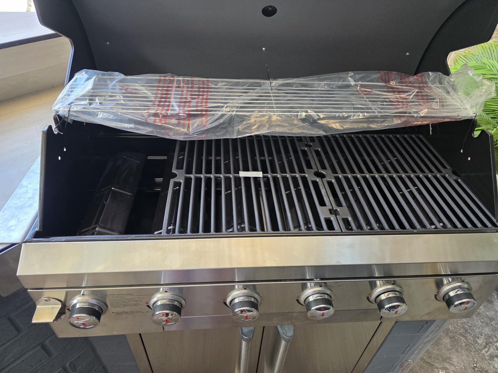 Brand-Man Built-In Gas Grill Head, 40-Inch 6-Burner Outdoor Kitchen Grill | Propane BBQ Island Drop-In, Natural Gas Convertible, Heavy Duty Stainless Steel with Cast Iron Grates and Griddle, 60,000BTUs customer photo 2
