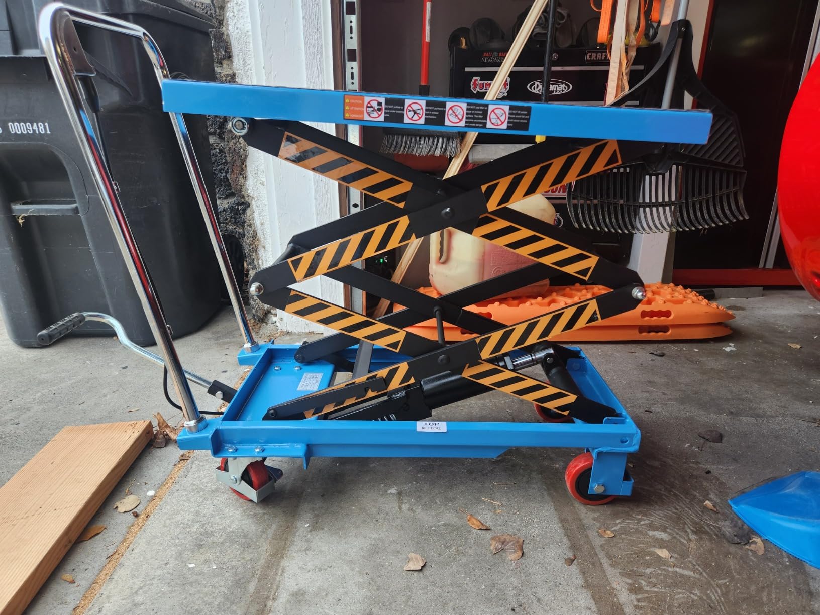 Hydraulic Lift Table Cart, Double Scissor Lift, 330 Lbs Capacity, 50