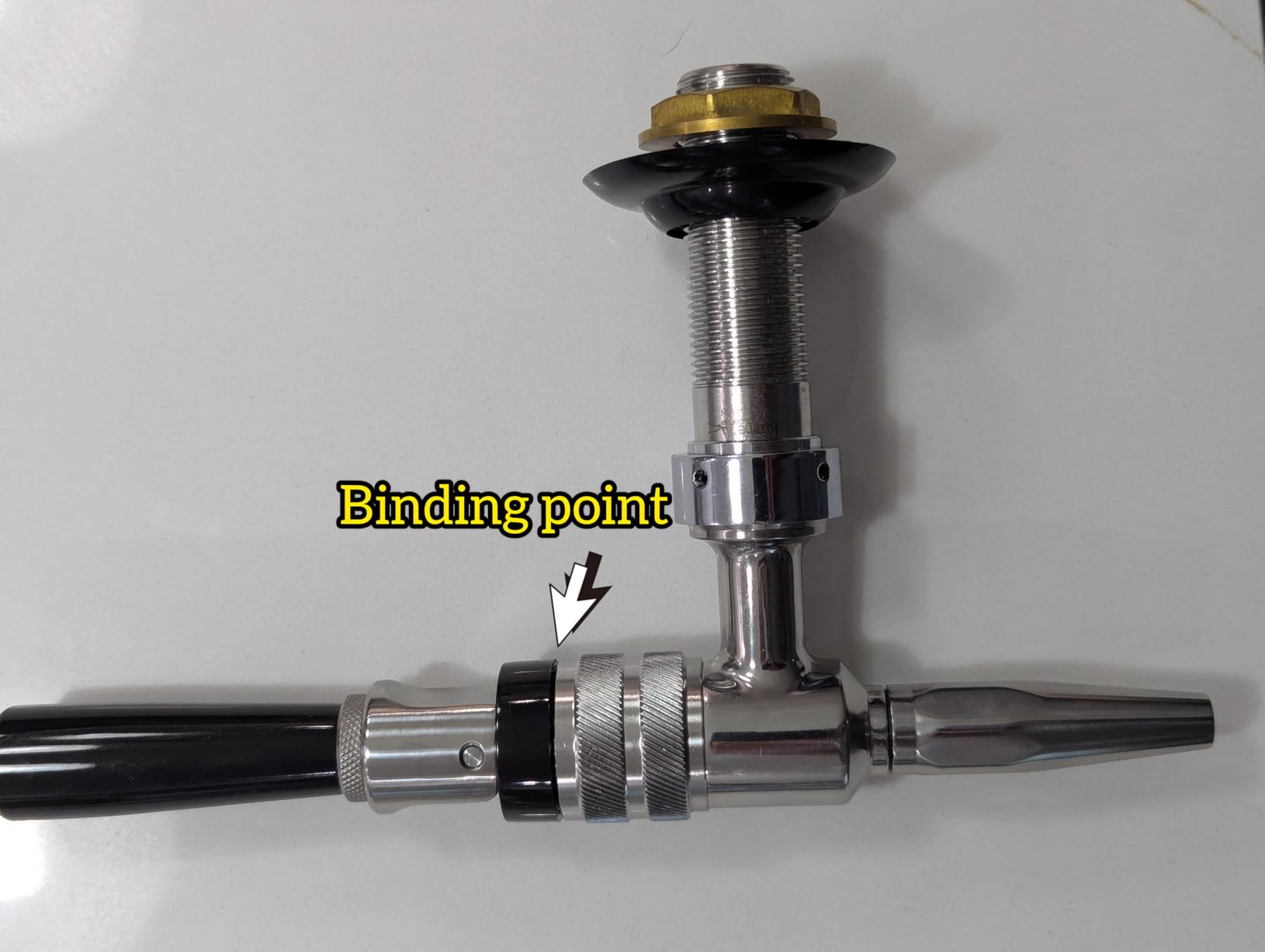Stout Beer Faucet Nitrogen Coffee Faucet, 304 Steel Nitrogen Coffee Tap, Beer Faucet, Homebrew Nitro Keg Tap customer photo 2