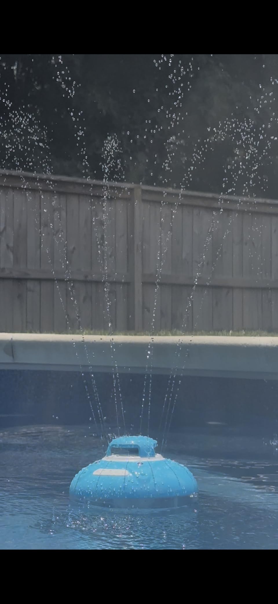 Bluetooth Pool Speaker w/Colorful Pool Fountain Light, 3 in 1 Floating Pool Speaker Loud Sound, IP68 Waterproof Floating Hot Tub Speakers, Bluetooth 5.4, 24H Playtime Pool Wireless Speakers customer photo 2