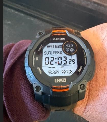 Garmin Instinct® 3 Solar, Rugged GPS Smartwatch, 45mm, Black customer photo 1