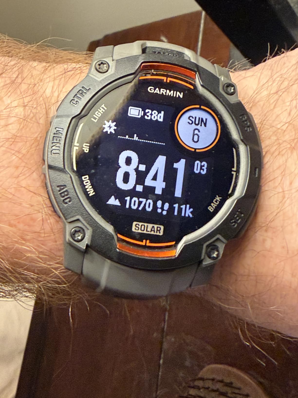 Garmin Instinct® 3 Solar, Rugged GPS Smartwatch, 45mm, Black customer photo 2