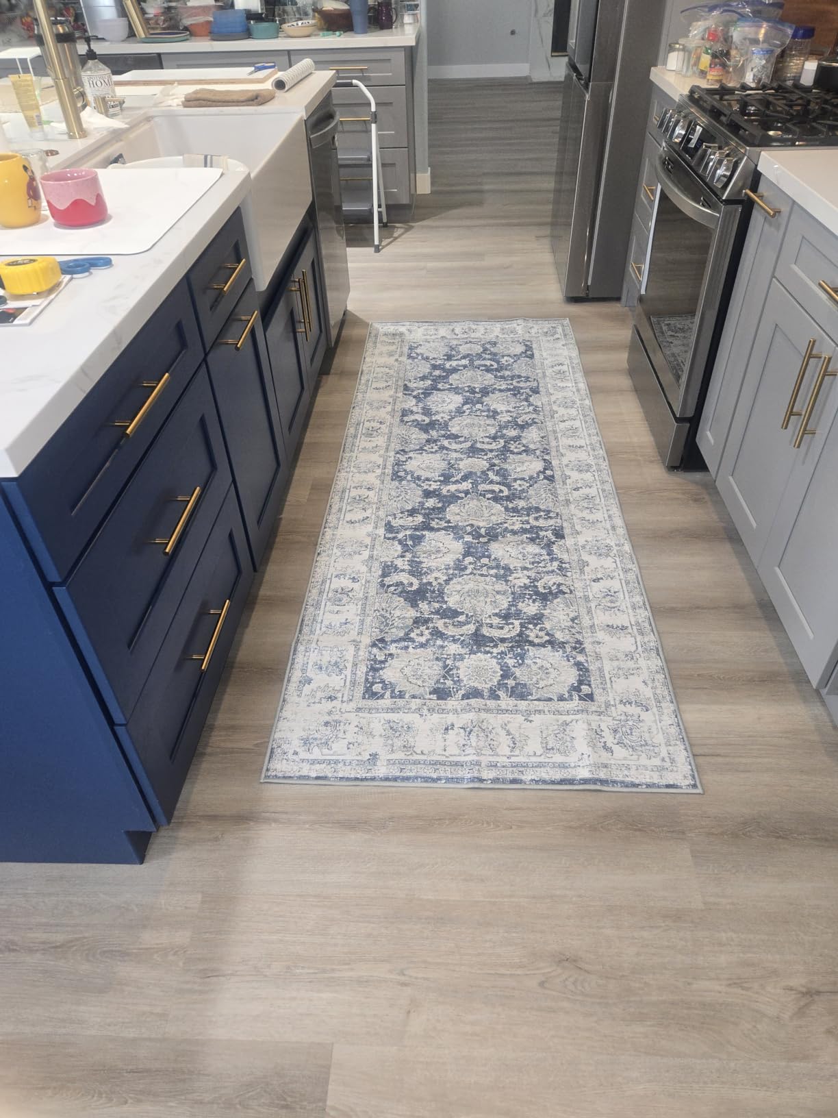 DeerValley Farmhouse Sink 33 Inch White Fireclay Apron Front Farm Sink - Single Bowl Kitchen Sink, Workstation Sink with Grid, Sink Strainer & Workstation Accessories customer photo 2