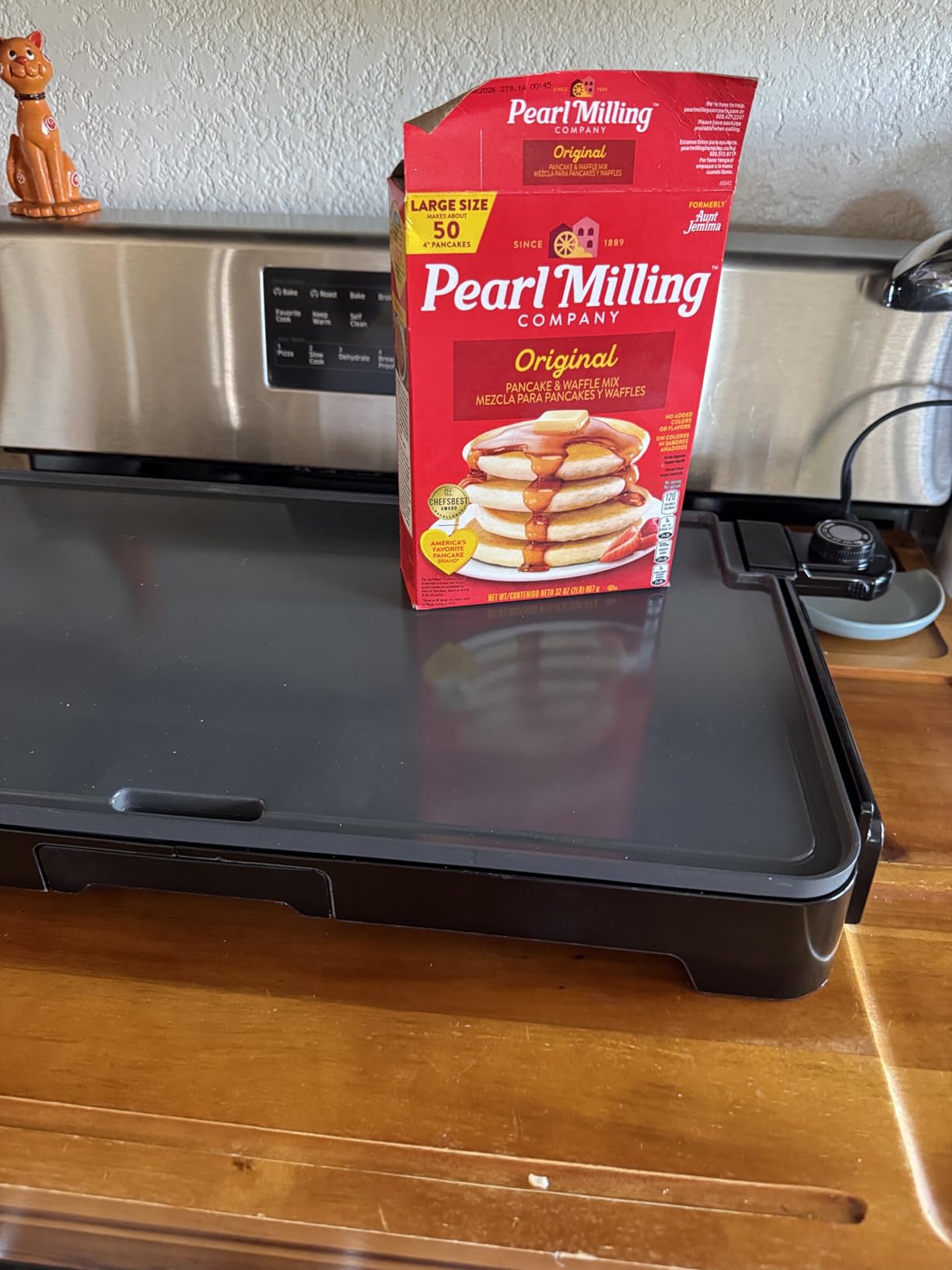 Gourmia Electric Griddle - 22” XL Nonstick Ceramic Cooking Surface, Black customer photo 1
