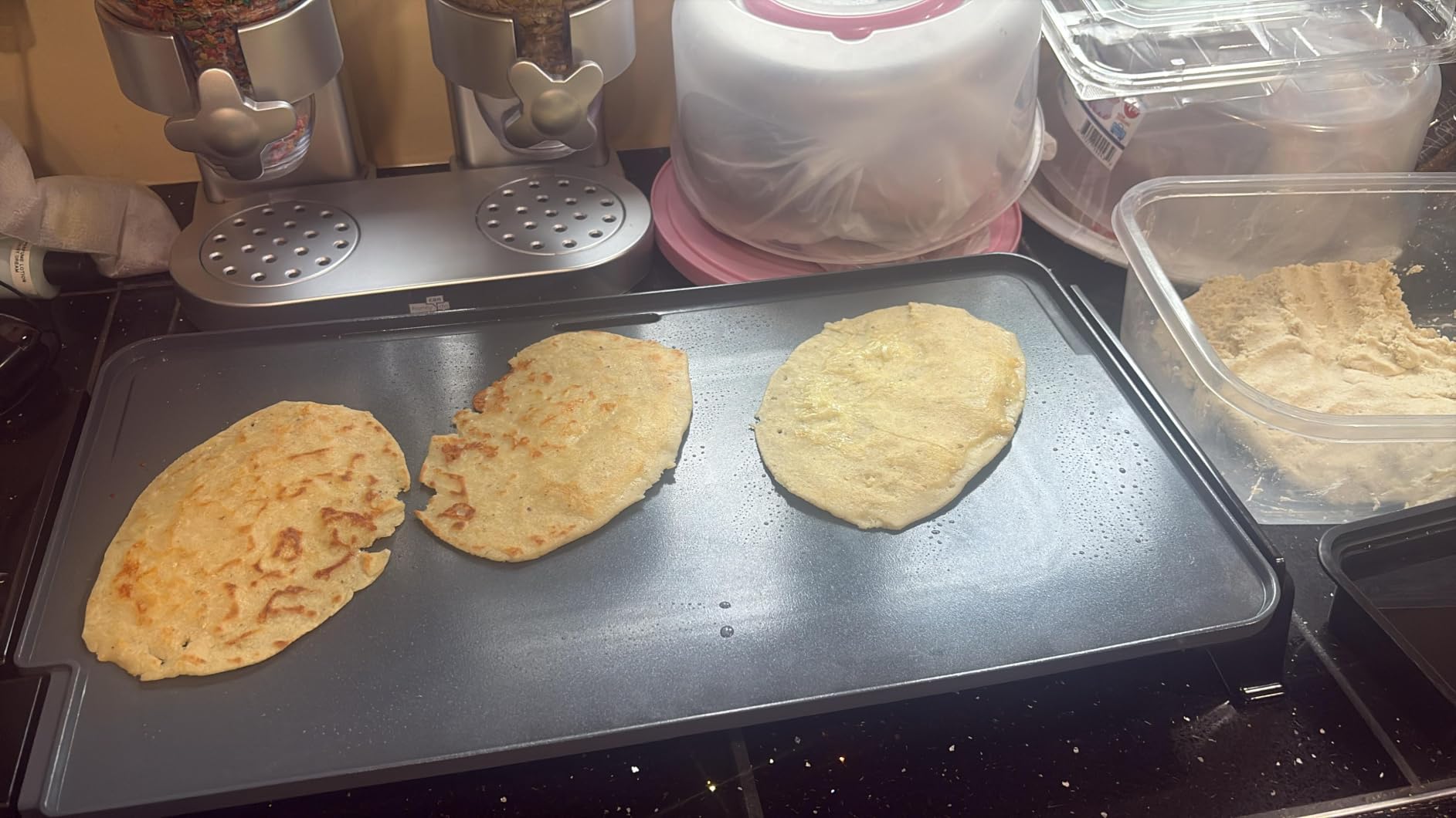 Gourmia Electric Griddle - 22” XL Nonstick Ceramic Cooking Surface, Black customer photo 2