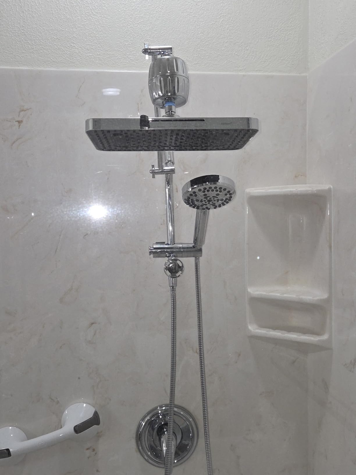 Hibbent cUPC Certified High Pressue 13'' Rainfall Shower Head with 5-Spray customer photo 2