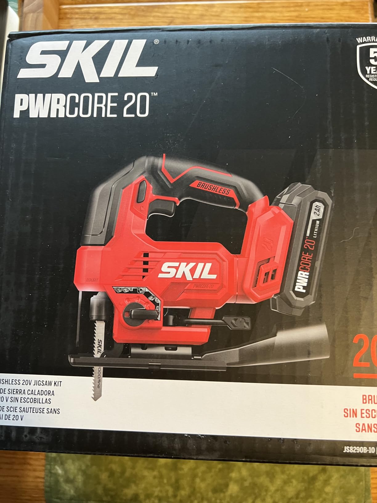 SKIL PWR CORE Brushless 20V Jig Saw Including 2.0Ah Battery and Charger- JS8290B-10 customer photo 1