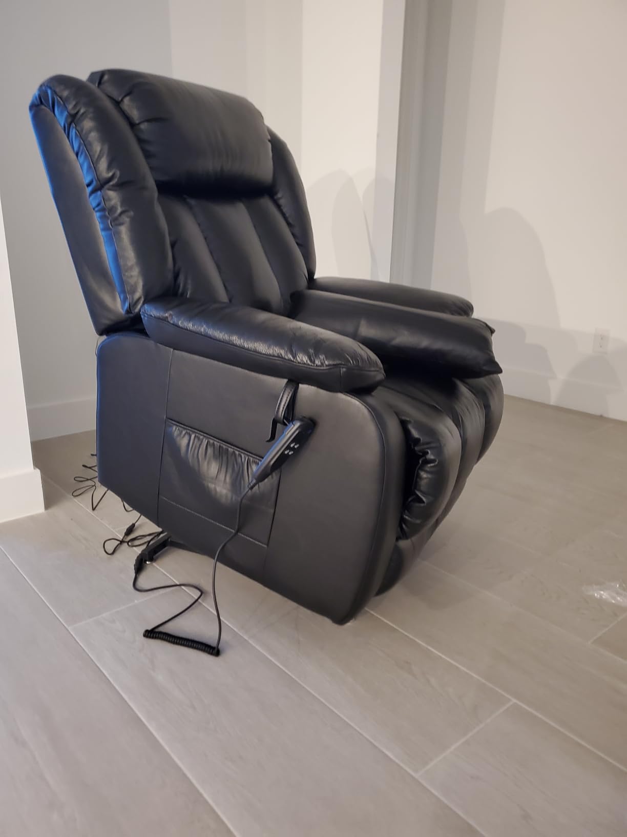 EDILLY Large Genuine Leather Power Lift Recliner Chairs for Elderly customer photo 1