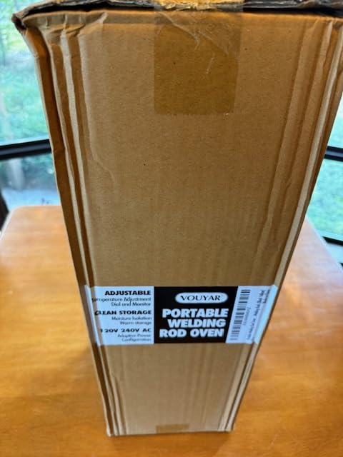 20 Lb Portable Welding Rod Container with Dial Temperature Indication 150°F-300°F, Fits 19 Inch Rods for Low Hydrogen and Stainless Welding Rods (Black Yellow) customer photo 2