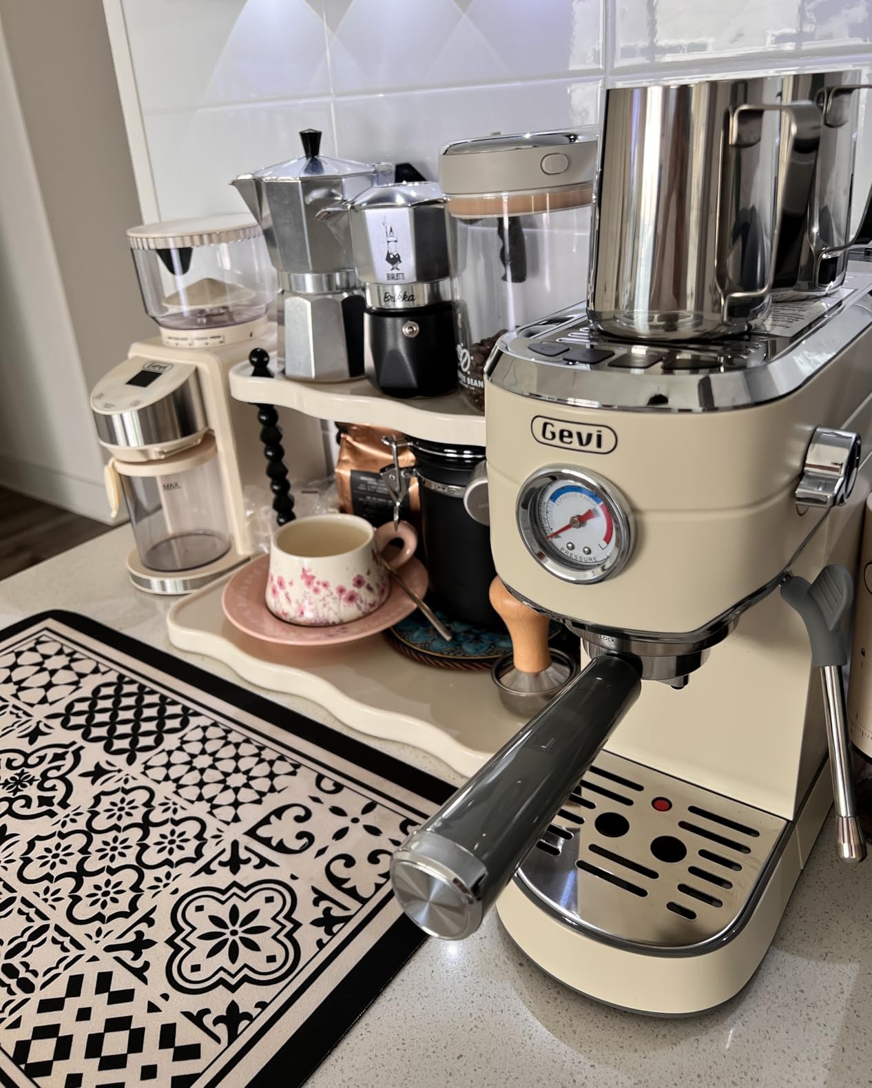 Gevi 20 Bar Espresso Machine with Conical Burr Anti-Static Coffee Grinder | Removable Water Tank;Include Necessary Accessories;35 Precise Grind Settings;Easy to Clean and Maintain;with Milk Frother customer photo 1