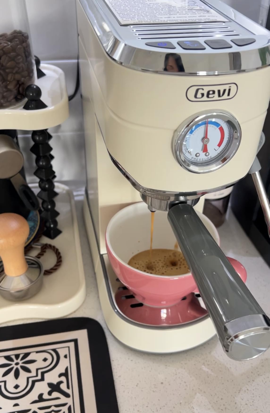 Gevi 20 Bar Espresso Machine with Conical Burr Anti-Static Coffee Grinder | Removable Water Tank;Include Necessary Accessories;35 Precise Grind Settings;Easy to Clean and Maintain;with Milk Frother customer photo 2
