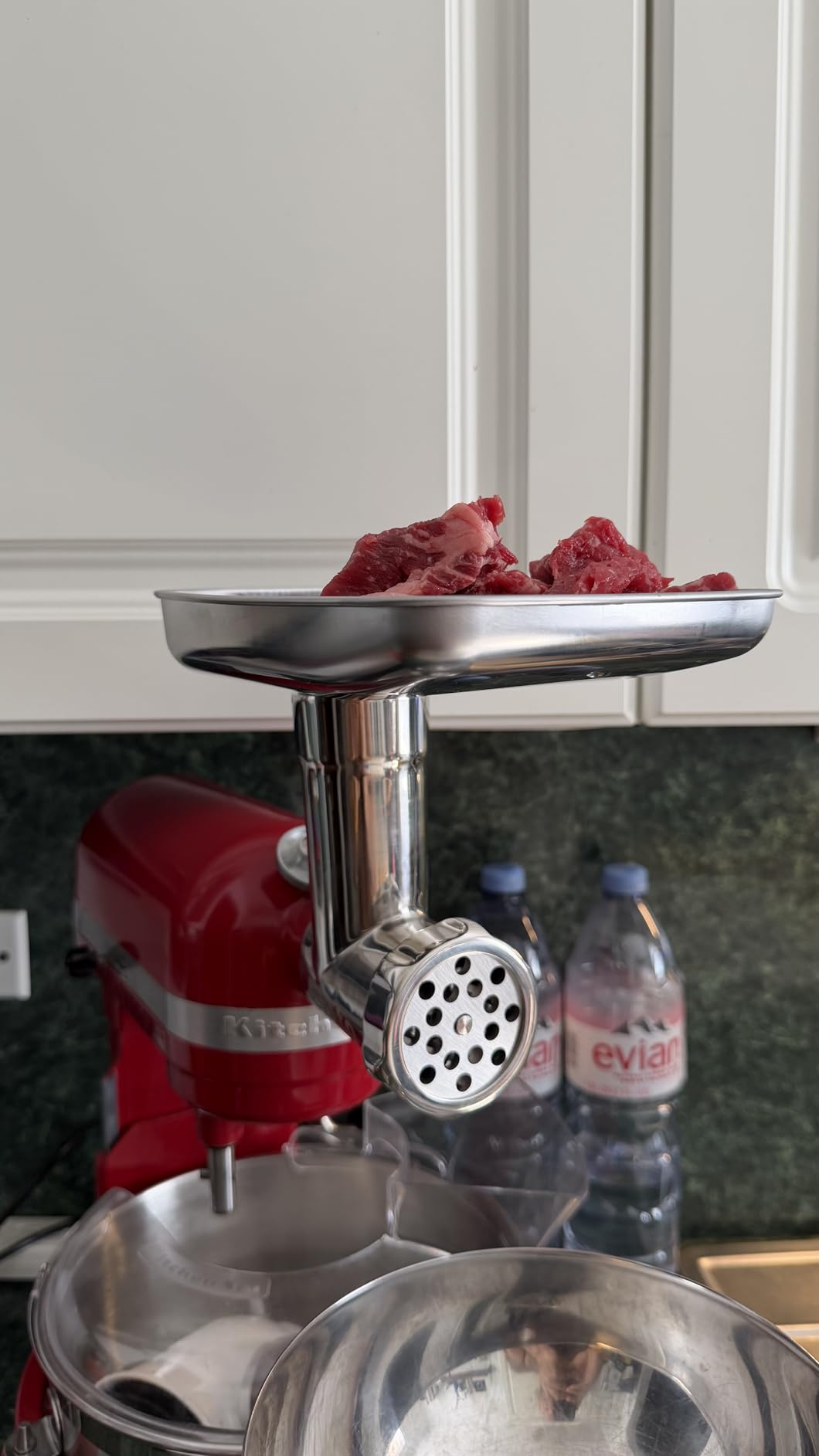 Stainless Steel Meat Grinder Attachment for KitchenAid Stand Mixers | For KitchenAid Mixers of All Models, Sausage Stuffer, Food Processor, Dishwasher Safe, Heavy Duty, Mixer/Machine NOT Included customer photo 2