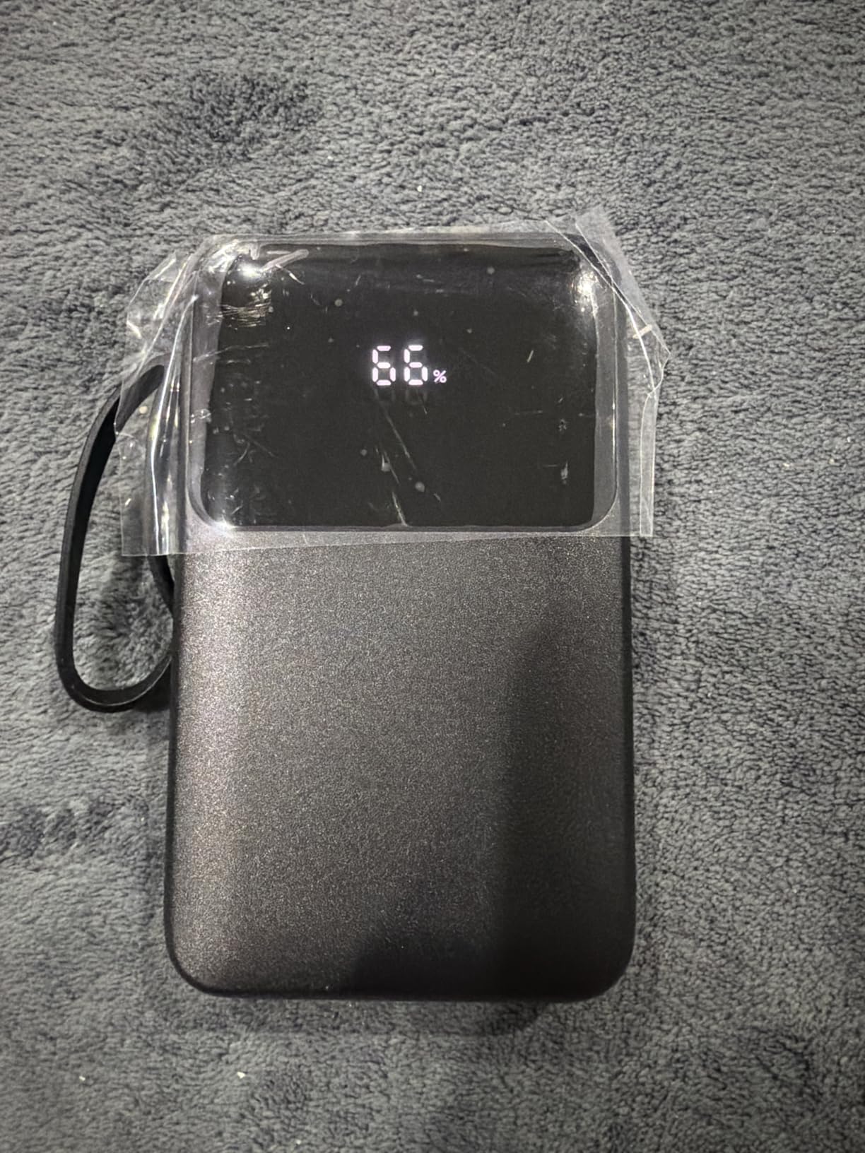 HELLEE 15000mAh Portable Charger Power Bank, 45% Smaller Built-in 4 Cables | 50% More Capacity, Slim Travel Essential Battery Pack, 30-Min 22.5W Fast Charge to 50% for iPhone/Samsung, Black customer photo 1