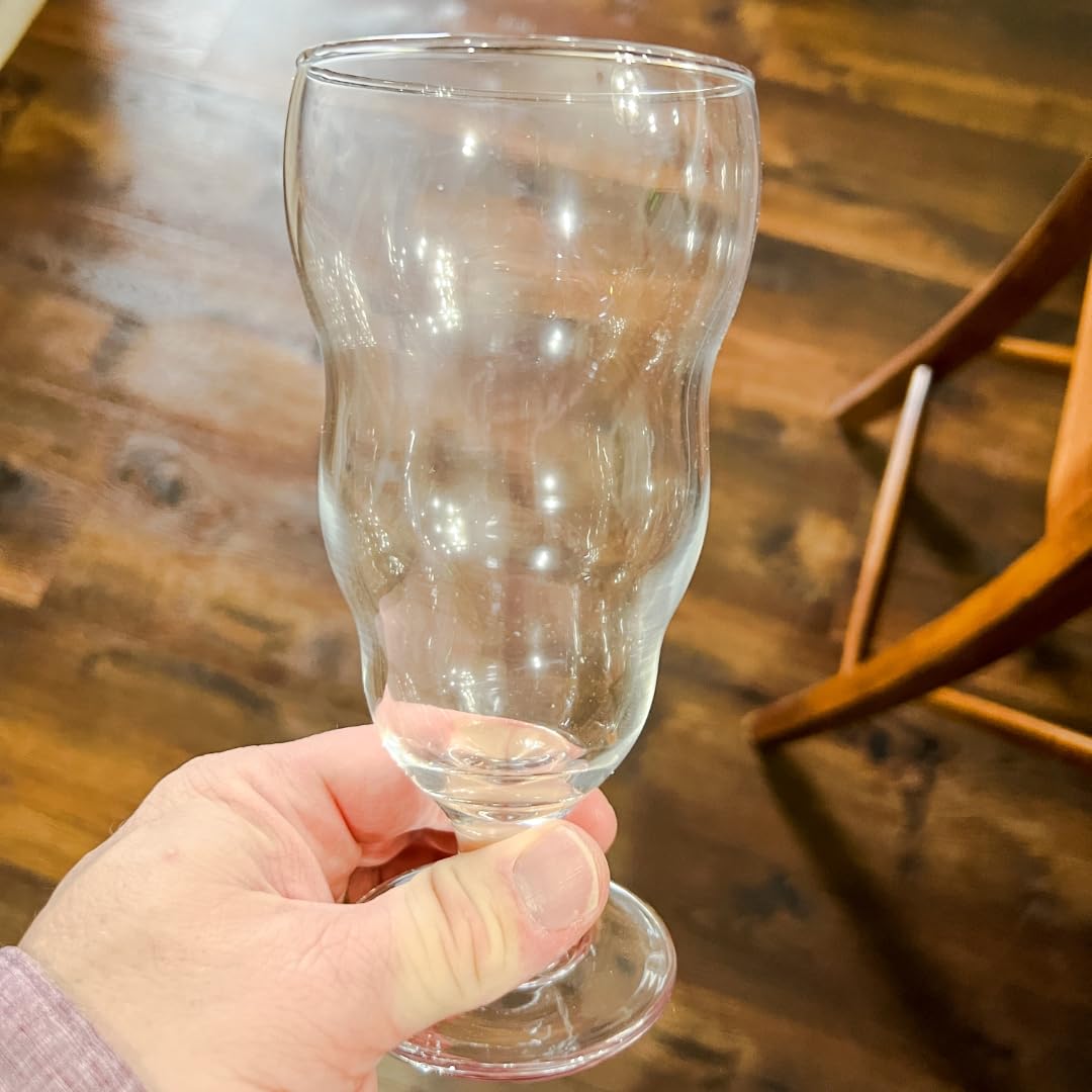 Hurricane Glasses Set of 6-13 Oz Milkshake Tall Cocktail Glasses for Mojito, Margarita, Sangria, Pina Colada Glass - Stemmed Coupe Glassware 395 Ml customer photo 2
