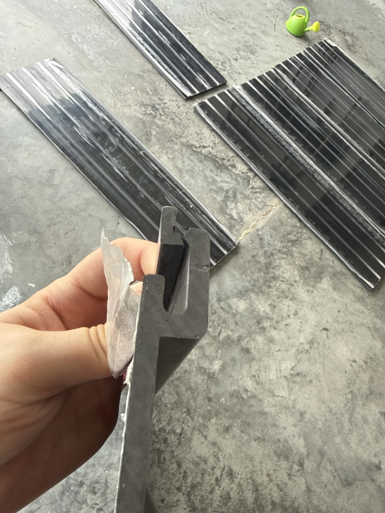 Slat Wall Paneling Garage Storage Systems & 16 Hooks (4x8 FT Black) | Heavy-Duty Pvc Slat Wall Panels for Home、Garage、Shop Wall Display & Organization | Waterproof, Corrosion-Resistant customer photo 1
