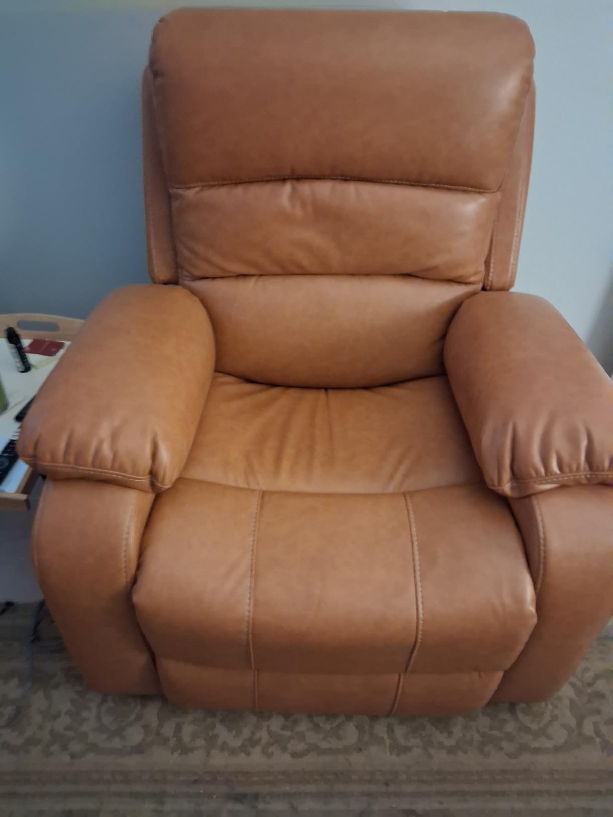 EONIX Dual Motor Zero Clearance Wall Hugger Recliner, Cream White | Recliner Chair for Adults, Power Headrest, USB/Type-C Charging Ports, Electric Reclining Sofa Chair for Living Room, RV customer photo 2