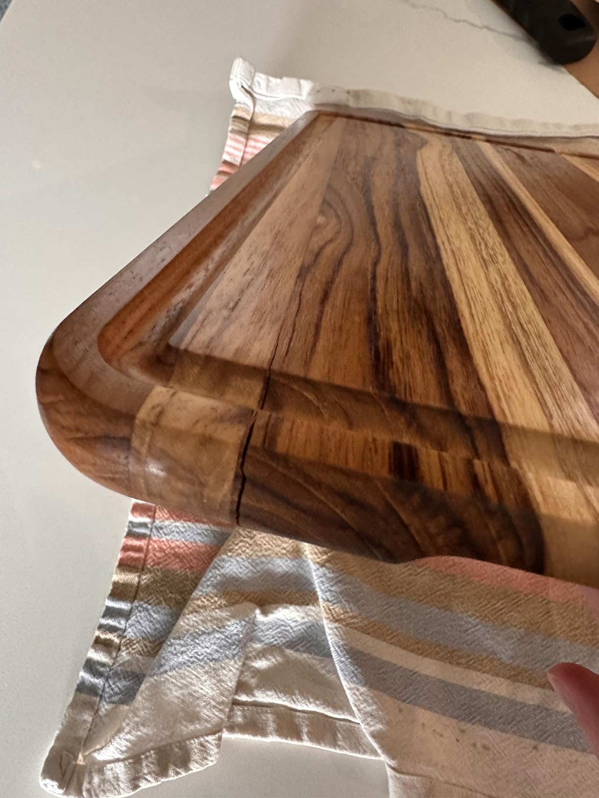 3 Pack Teak Cutting Boards for Kitchen Wood Wooden Cutting Boards Non Toxic | Natural Teak, Non Slip, High Rank, Serving Board, Charcuterie Board, Wooden Chopping Board, Large Big Small, Best Kitchen customer photo 2