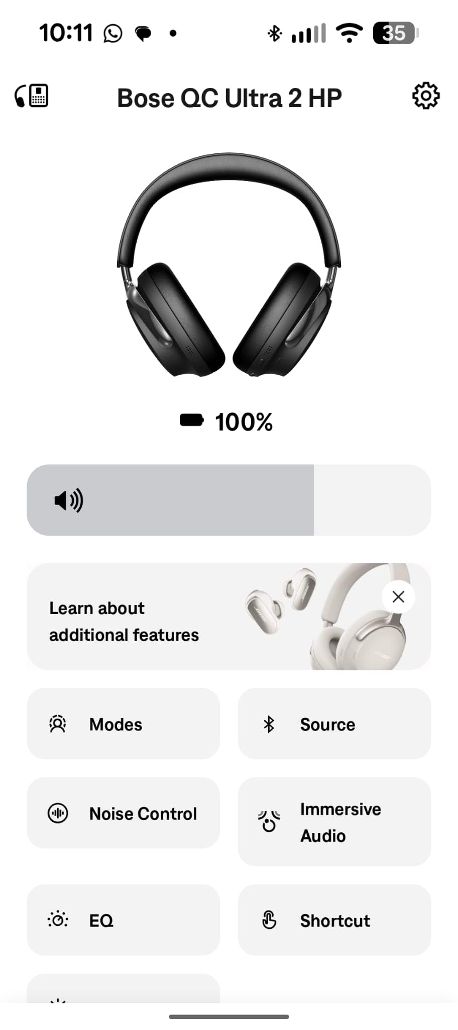 Bose QuietComfort Ultra Bluetooth Headphones (2nd Gen), Wireless Headphones with Spatial Audio, Over Ear Noise Cancelling with Mic, Up to 30 Hours of Play time, Driftwood Sand - Limited Edition customer photo 1
