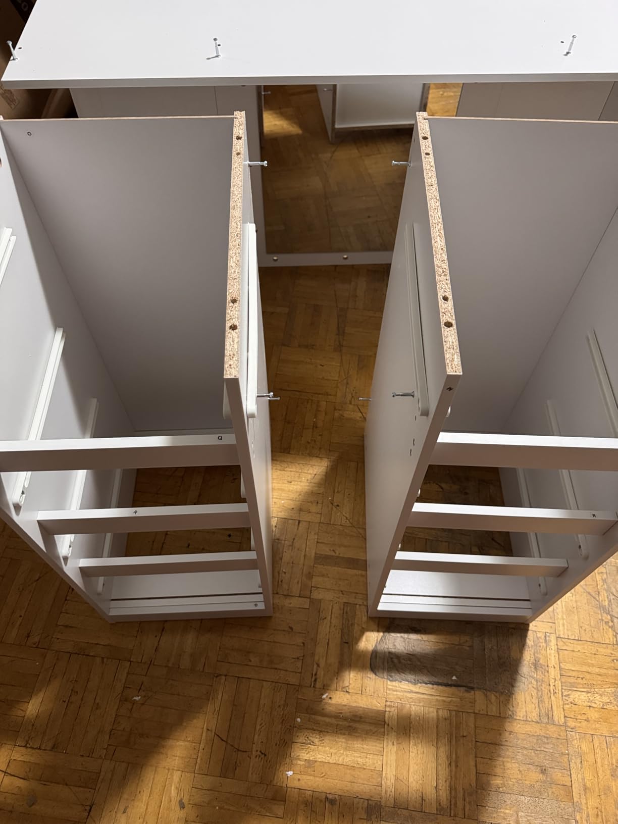 VASAGLE 43.3-Inch Vanity Desk with Mirror and Lights, 9 Drawers | Modern Vanity Table with Power Outlets, Jewelry Storage, Cloud White, for Bedroom, KAILYN Collection URDT141WB01S customer photo 2