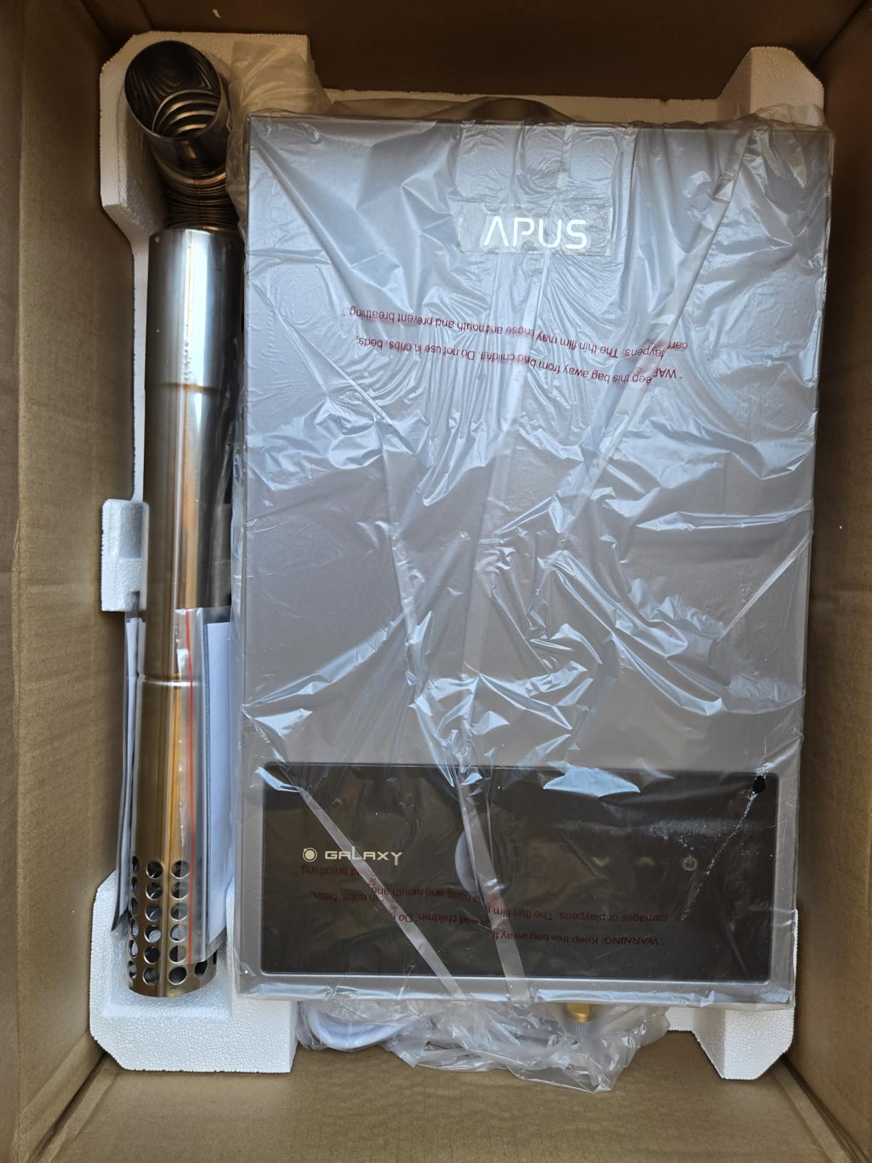 APUS Natural Gas Tankless Water Heater, 95,000 BTU, 4.42 GPM Indoor | Endless Hot Water for 2-3 Fixtures, 95-140F Control, 120V, Anti-Freeze, LED Touchscreen, High Efficiency and Space Save customer photo 2