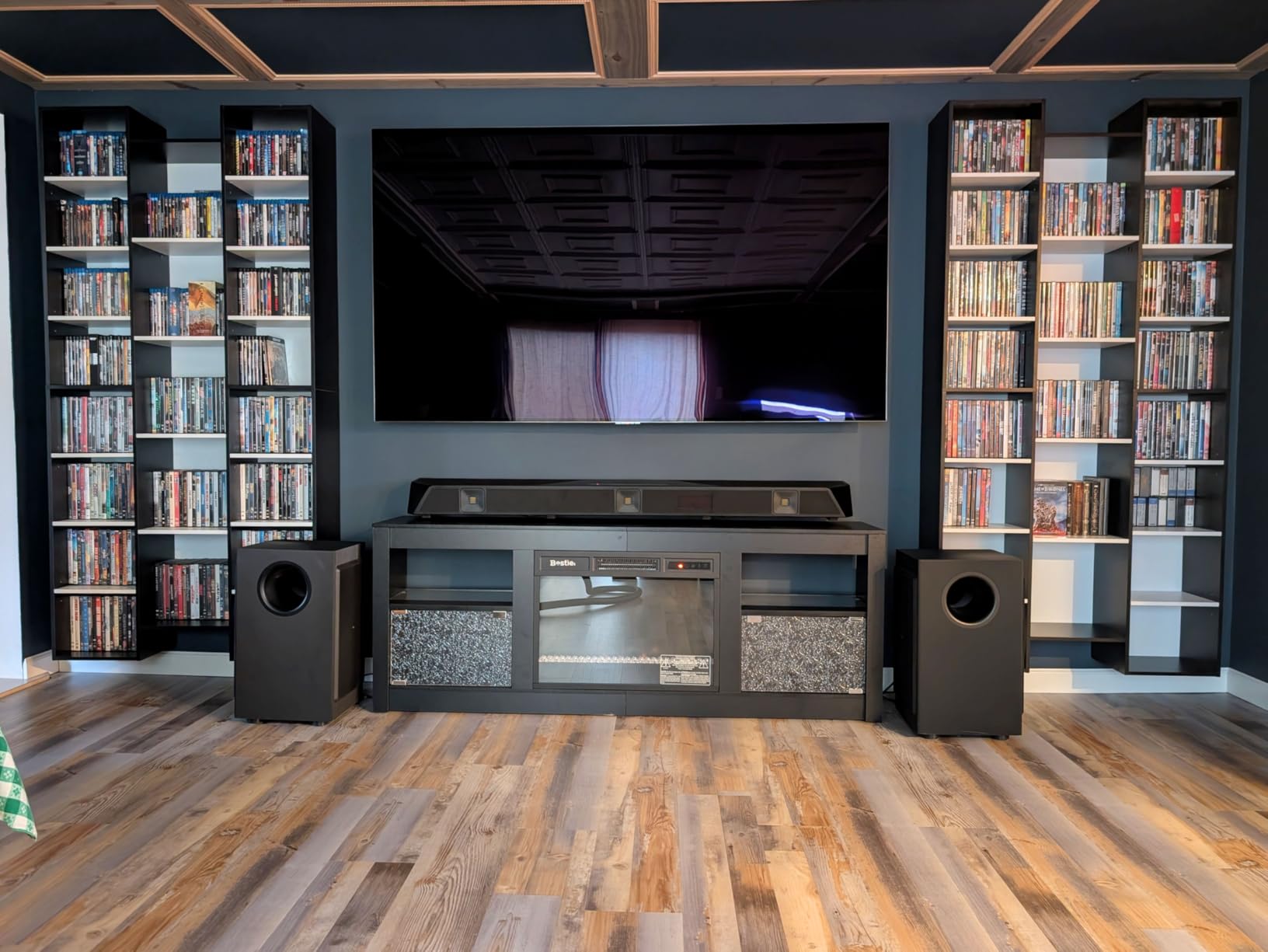 FOTOSOK 71'' H Bookshelf with 21 Cubes, Triple Wide Tall Bookshelf | 8 Tier Bookcase with 8 Adjustable Shelves, Large Bookshelf DVD/CD Media Tower Storage, Freestanding Display Shelf Cabinet customer photo 1