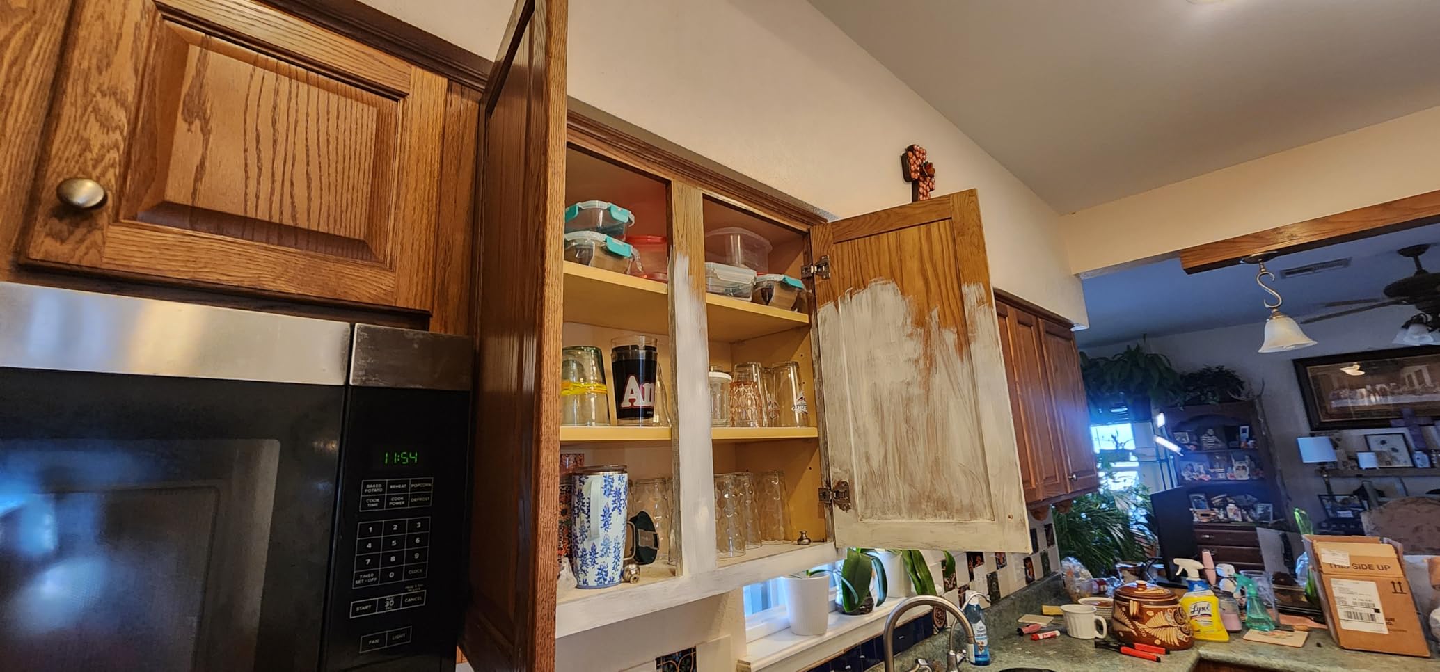 Bathworks Kitchen Cabinet Paint - Satin, Pro-Grade Formula, Low-VOC, Scrub Resistant, for Wood, Laminate & MDF Cabinets (Vintage Herb, 1 Quart) customer photo 2