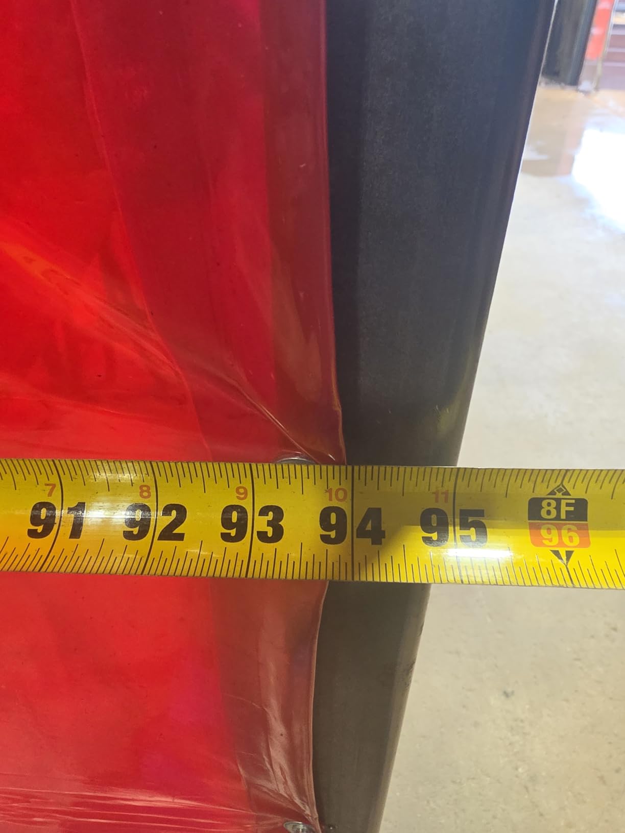2 Pack Welding Curtain Safety Screen with Fixed Belt, 6 x 8ft Red, Fire Resistant Transparent Vinyl Welding Shield for UV and Blue Light Protection customer photo 1