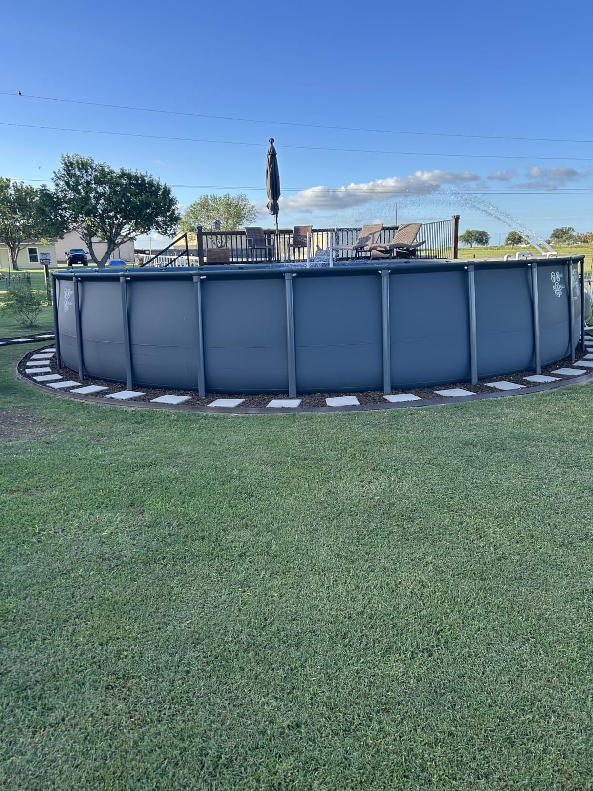INTEX Ultra XTR 18ft x 52in Round Above Ground Swimming Pool Set w/Pump | 26329EP - 2100 GPH Sand Filter Pump, Ladder, Pool Cover & Ground Cloth Included - Strong Galvanized Steel Frame customer photo 2