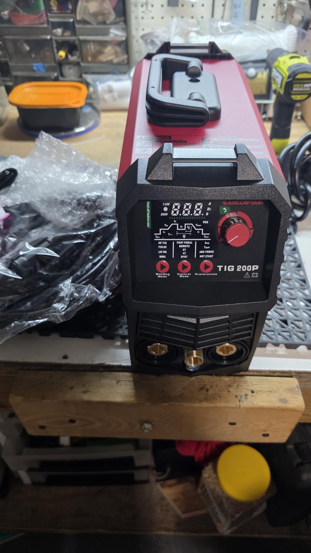 ARCCAPTAIN DC 5 In 1 TIG Welder With Pulse, 200A HF/Lift/Pulse/Spot TIG/MMA | 110V/220V Dual Voltage / LED Digital Display / 2T/4T Function / Thin Metal Welding /Multiprocess Welding / TIG200P customer photo 2