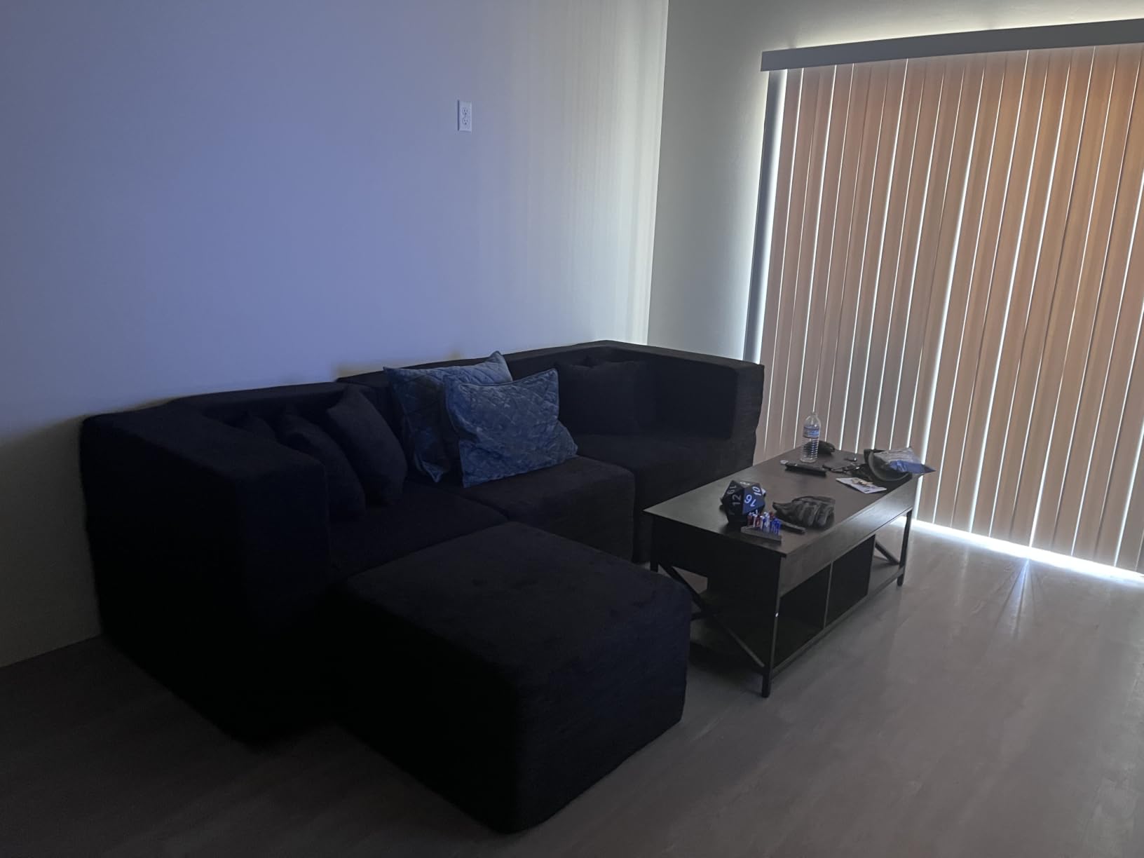 MONVANE Modular Sectional Cloud Couch for Living Room - 130'' 6 Seater Convertible Chenille Couches Set with Ottoman, No Assembly Compression Sofas, Comfy Floor Sofa with Memory Foam, Grey customer photo 2