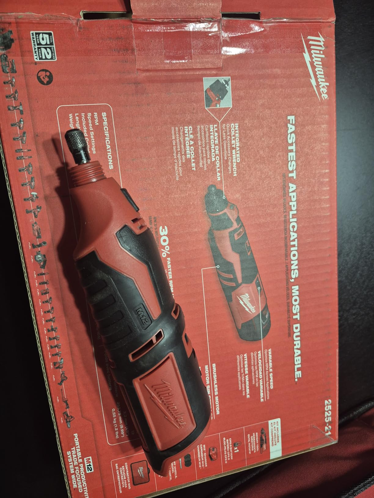 Milwaukee Electric - M12TRADE BRUSHLESS Rotary Tool KIT customer photo 2
