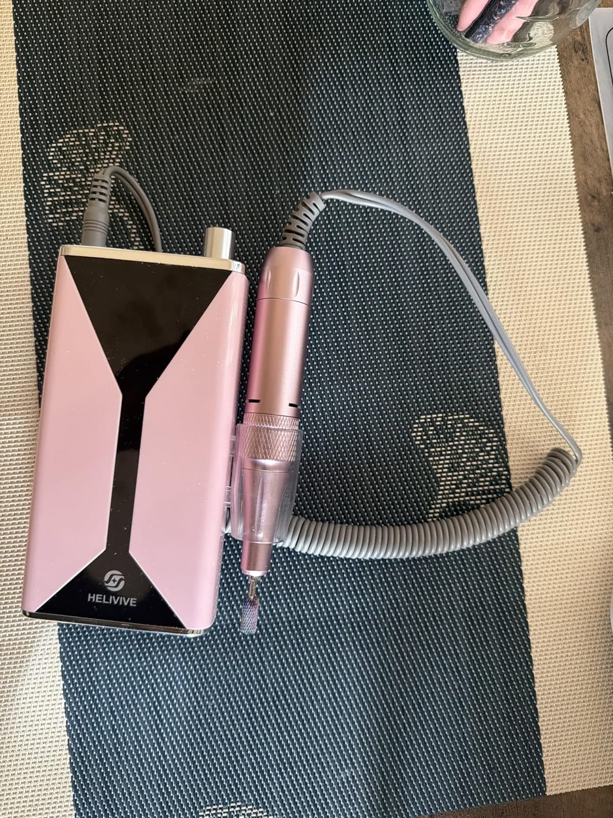 Professional Electric Nail Drill 45000RPM Cordless Nail File | Portable & Rechargeable, 11 Drill Bits, for Shaping, Polishing & Removing Gel Nails for Salon Home (Pink) customer photo 2