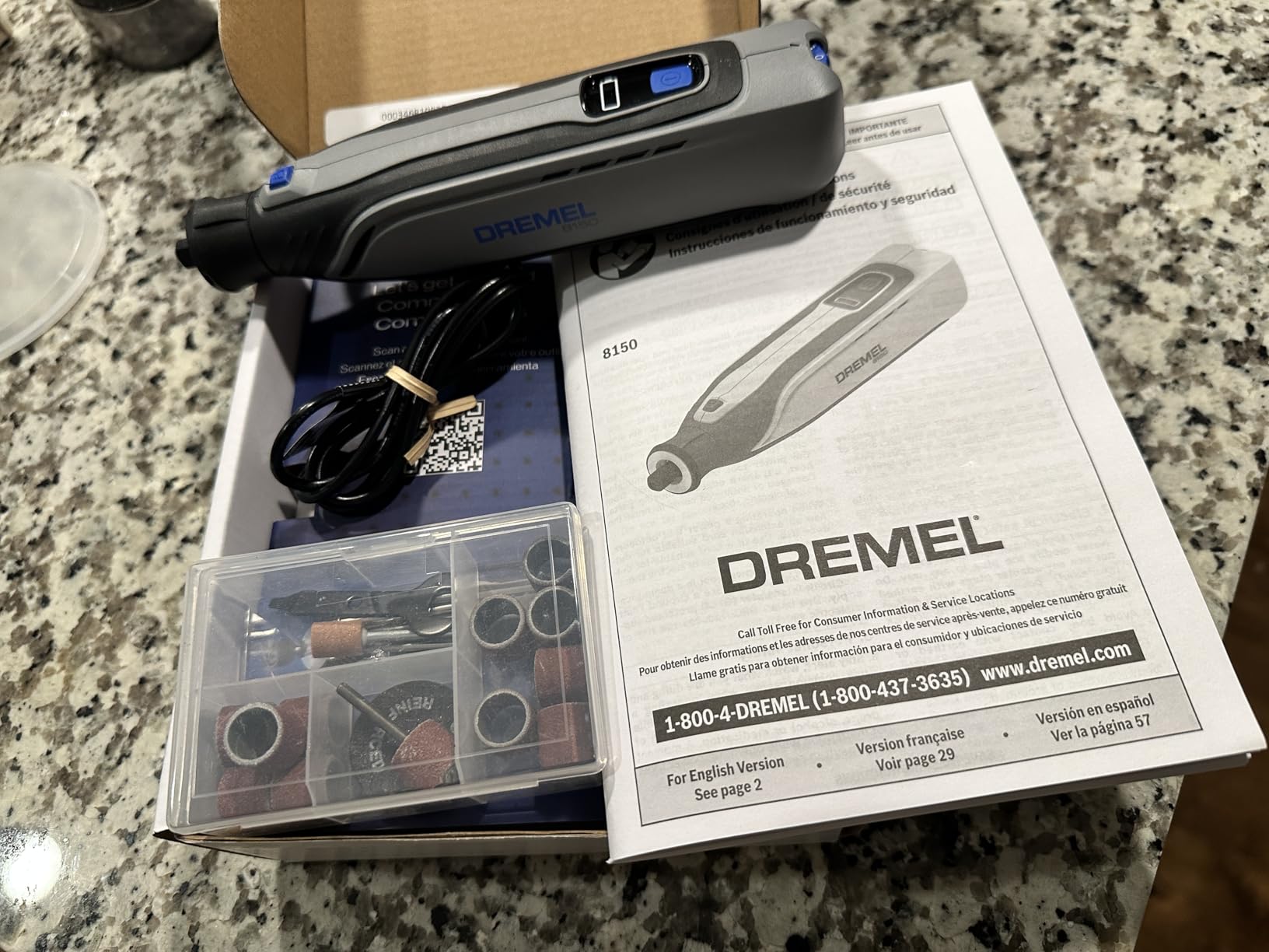 Dremel 8150 8V Cordless Rotary Tool Kit w/LED Nose Cap and 20 Accessories customer photo 1