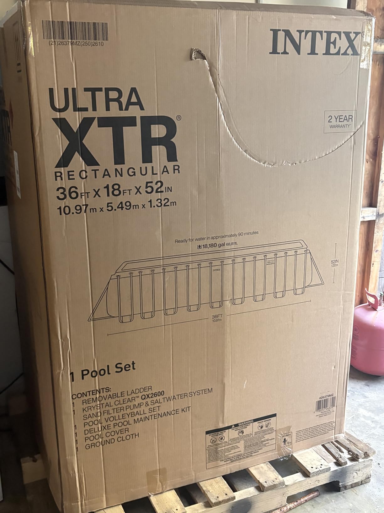 INTEX 26379MZ 36ft x 18ft x 52in Ultra XTR Deluxe Rectangular Above Ground Swimming Pool Set, Includes 2650 GPH Sand Filter Pump, Saltwater System, SuperTough Puncture Resistant, Rust Resistant customer photo 2