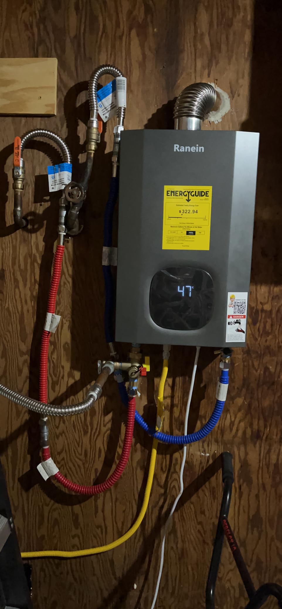 Ranein Gen II Natural Gas Tankless Water Heater, 3.6 GPM, 80,000 BTU | Upgraded Gen II, indoor, endless hot water, whole home, 2-3 water points, 95-149F, 4 modes, anti-freeze, LED, energy saving customer photo 2