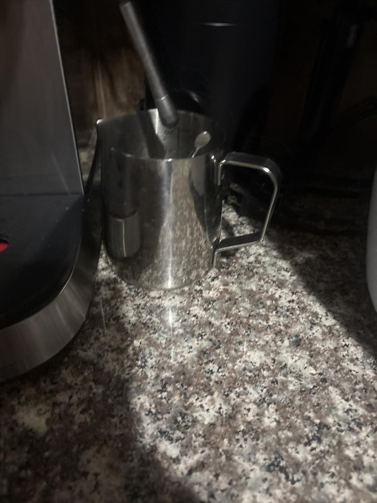 Milk Frothing Pitcher, 600ml (20oz) Milk Frother Cup Stainless Steel Jug Steaming Pitcher, Milk Coffee Cappuccino Latte Art Barista Steam Pitchers Milk Jug Cup with Decorating Pen customer photo 1