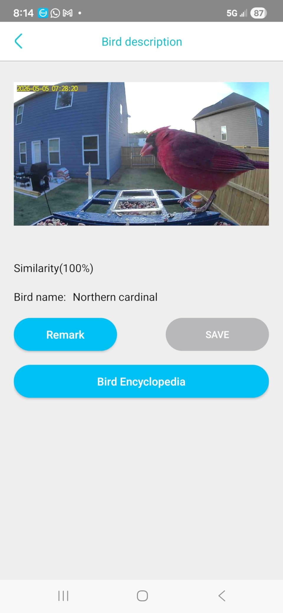 Smart Solar Bird Feeder with Camera & Outdoor Bird Bath | 2K HD Dual-Lens, AI Bird Identification, Instant Mobile Alerts, IP66 Weatherproof, Ideal for Outdoor Bird Watching customer photo 1