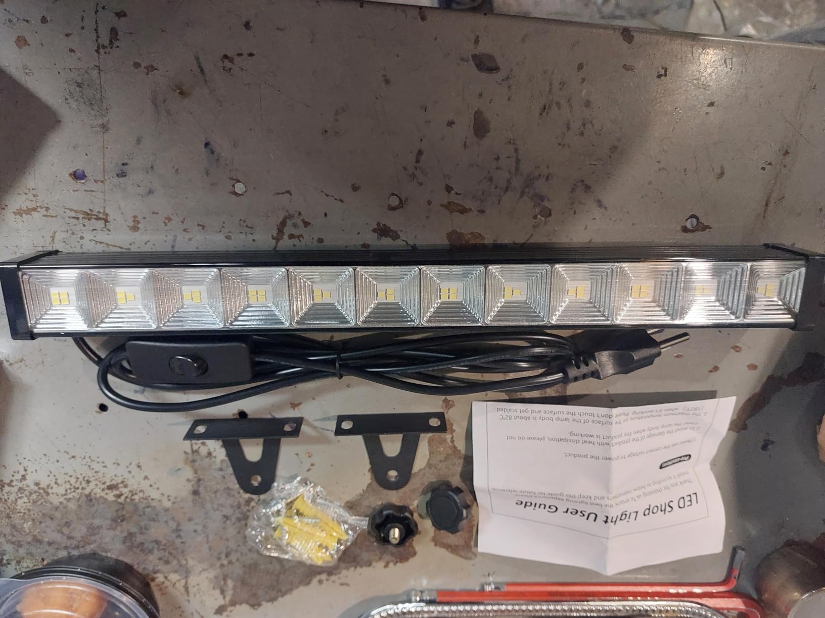 40W LED Shop Lights, 5400LM Plug in Garage Light, 6000K Daylight, 2 Pack | 6.6FT Cord, Switch, Work Lights for Garage, Workshop, Workbench, Basement, Shed, Indoor customer photo 2